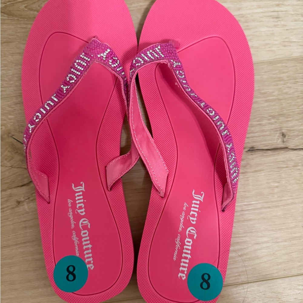 NWT Juicy Couture Vibrant Pink Sandals